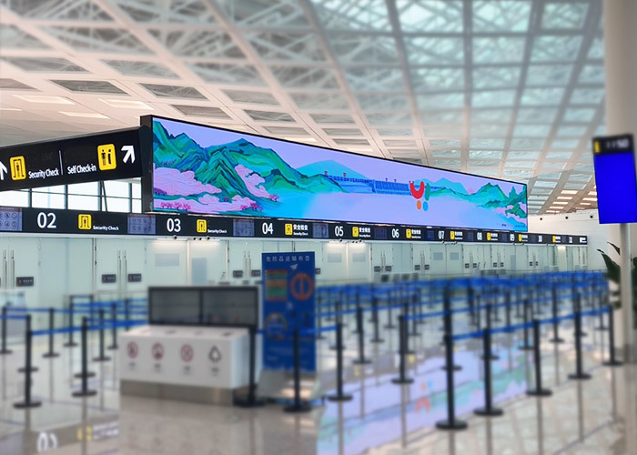 86.63 m² P2 airport check-in hall display