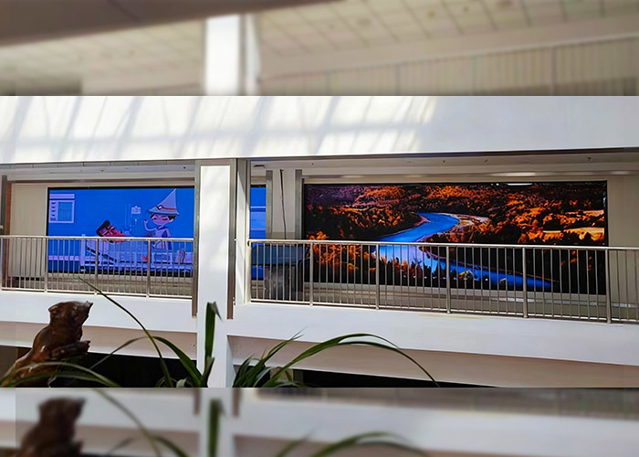 Corporate atrium displays