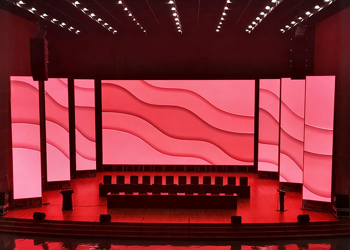 160 m² P4 broadcast studio backdrop