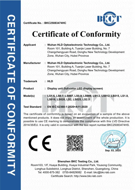 CE · LVD certificate