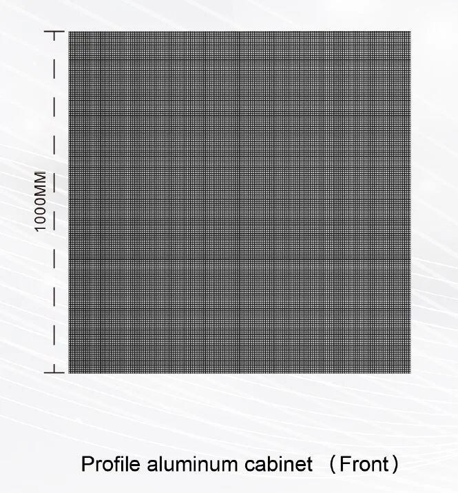 Fixed Outdoor Series · 1000 × 1000 mm Cabinet view 3